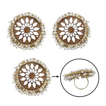 Stud Earring Set & Adjustable Finger Ring With Earring For Women Girl 4