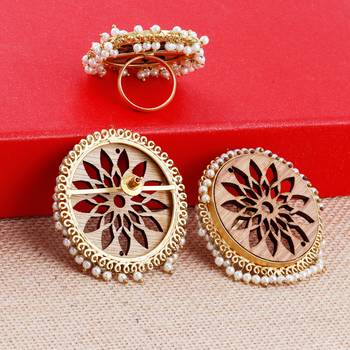 Stud Earring Set & Adjustable Finger Ring With Earring For Women Girl 5