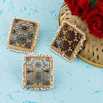 Stud Earring Set & Adjustable Finger Ring With Earring For Women Girl 2