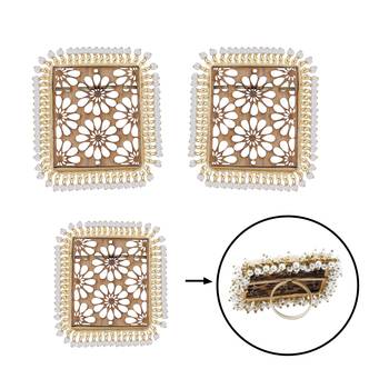 Stud Earring Set & Adjustable Finger Ring With Earring For Women Girl 4