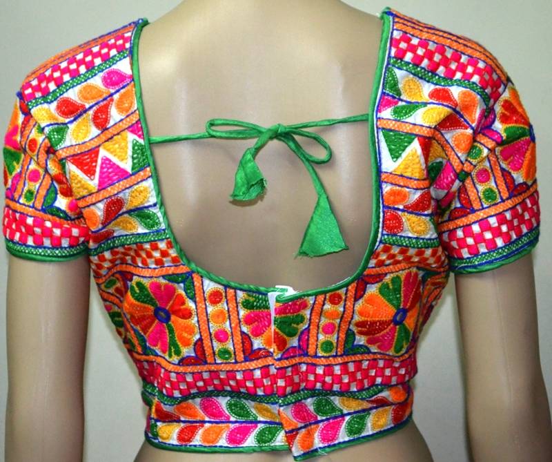 White kutch Embroidery Blouse ETHNICLE 460865