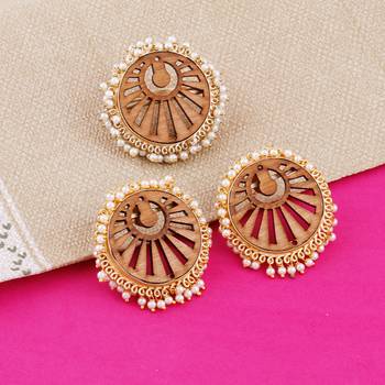 Stud Earring Set & Adjustable Finger Ring With Earring For Women Girl 3