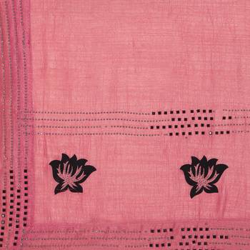 Purple hand woven georgette saree with blouse 4