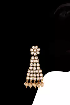 Pearl Necklace Set With Maang Tika & Earrings for Women 