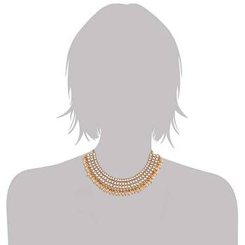 Pearl Necklace Set With Maang Tika & Earrings for Women  4