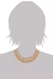 Pearl Necklace Set With Maang Tika & Earrings for Women 
