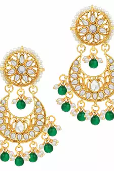 Traditional Kundan Pearl Wedding Choker Necklace Set Earrings & Maang Tikka for Women 