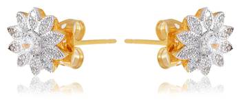 Fashion Jewellery Artificial Imitation Gold Plated Metal Stud Earrings for Women Girls 3
