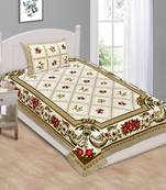 Ridan Single Cotton Bed Sheet With One Pillow Cover