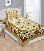 Ridan Single Cotton Bed Sheet With One Pillow Cover