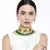 Traditional Gold Plated Kundan & Beads Choker Necklace Jewellery Set for Women 