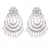 Traditional Silver Plated Kundan Earrings for Women 