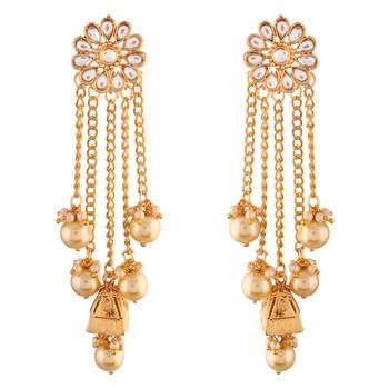 Pearl & Kundan Earrings for Women  1