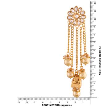 Pearl & Kundan Earrings for Women  3