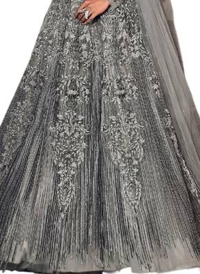 Grey embroidered glass tissue salwar 3