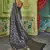   navy blue woven banarasi silk saree with blouse