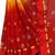 women's multicolor chiffon bandhani and lehariya style saree with blouse piece