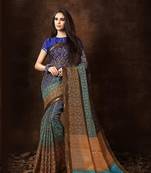Women's Multi Cotton Blend Printed Saree