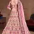 Captivating Baby Pink Dori, Zari and Thread Embroidered Silk Bridal Lehenga