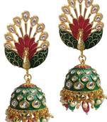 Red crystal earrings