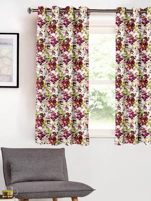 Printed Room Darkening Multi Window Curtain 1