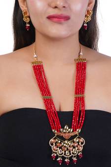 Red necklaces