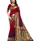 Designer  party wear zari border work silk saree