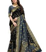  Designer  party wear zari border work silk saree