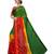 women's multicolor chiffon bandhani and lehariya style saree with blouse piece