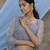 Grey Thread embroidered net Semi Stitched bridal lehenga