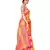 Multicolor woven poly silk saree with blouse