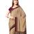 Cream printed crepe saree with blouse