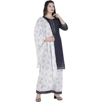 Women's rayon  black printed work  kurti with  printed  duptta with palazzo 2
