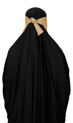 JSDC Women Daily Wear Bubble Georgette Plain Single Layer Niqab Nosepiece Hijab 5