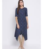 Green Printed Cotton kurti