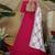 Rani-pink thread embroidery georgette Anarkali Long Gown
