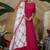Rani-pink thread embroidery georgette Anarkali Long Gown