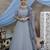 Grey thread embroidery georgette Anarkali Long Gown