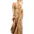 gold eri silk printed silk blend Linen Silk Floral Printed sarees with blouse