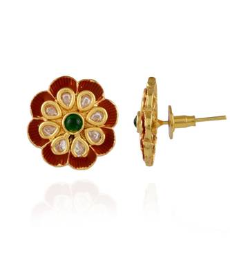 golden green cute beautiful flower pattern tops 2