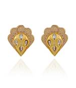 beige golden cute leaf pattern tops