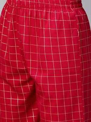 Pink printed crepe kurtas-and-kurtis 5