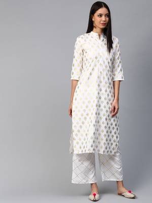 White printed crepe kurtas-and-kurtis 1