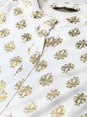 White printed crepe kurtas-and-kurtis 5