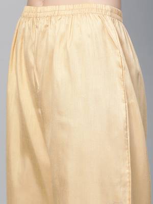 Cream printed art silk kurtas-and-kurtis 5