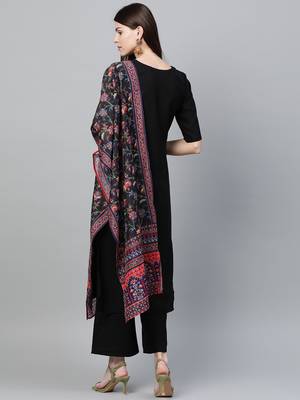 Black printed rayon kurtas-and-kurtis 2