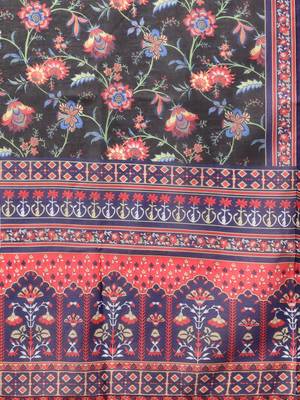 Black printed rayon kurtas-and-kurtis 5
