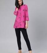 Pink printed cotton tunics