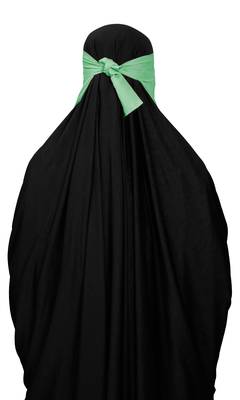 JSDC Women's Bubble Georgette Casual Wear Plain Single Layer Niqab Nosepiece 5