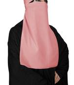 JSDC Women's Bubble Georgette Plain Single Layer Niqab Nosepiece